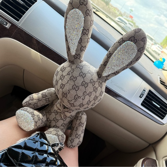 Gucci | Toys | Gucci Monogram Bunny Plush | Poshmark